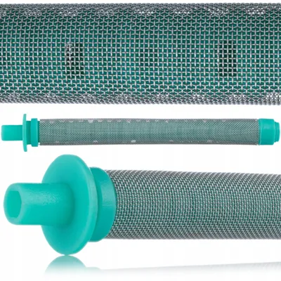 Productafbeelding van Vingerfilter Spuitpistool – 50 Mesh met Flens, Metaal | 100 mm x 10,8 mm | voor Latex en Emaille