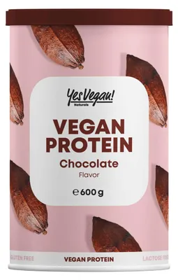 Produktbild von Proteinpulver vegan Schokolade (600 g) WICHTIG: 18 g Proteins pro Port - Alternative zu Whey Eiweiß