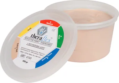 Produktbild von Theraflex Therapie-Knetmasse super soft, 450 g, weiss