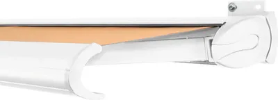 Produktbild von SOLUNA Kassettenmarkise Exclusiv 5x2 Stoff Dessin 0034 Gestell RAL 9010 verkehrsweiß Antrieb rechts inkl. Motor und Wand