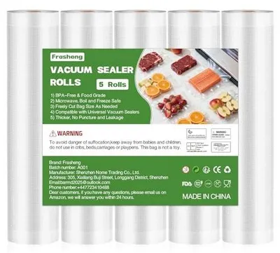 Zdjęcie produktu dla Rolki próżniowe do pakowania 5 szt. 28X300 cm folia pe żywności