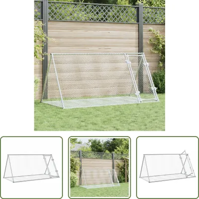 Produktbild von The Living Store Kaninchenkäfig Silbern 200x105x91 cm Verzinkter Stahl