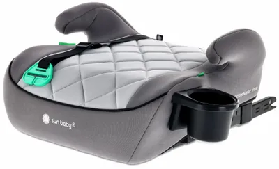 Obrázek produktu pro Podsedák, dětský podsedák, autosedačka, booster, dětská autosedačka, ISOFIX, 125–150 cm, držák na nápoje, LittleNestPro, šedá, Sun Baby