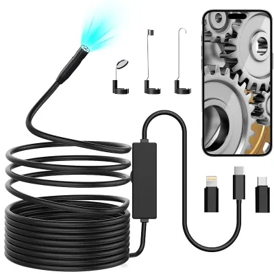 Productafbeelding van Endoscoopcamera met Verlichting, 1920 HD-buiscamera, 5 m