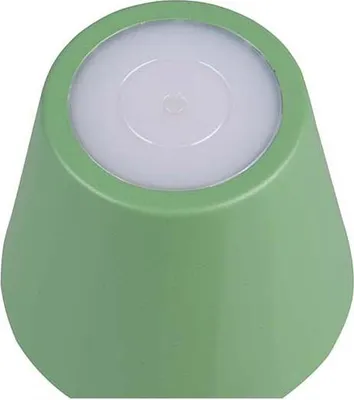 Obrázok produktu pre Stolná LED lampa, kovová, stmievateľná, zelená, nabíjateľná batéria, dotyková, H 21cm