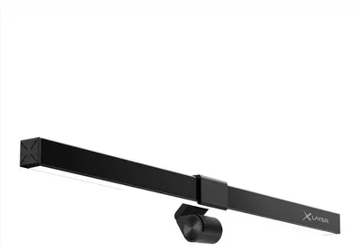 Zdjęcie produktu dla Lampa do monitora z diodami LED 6.5W XLayer, złącze USB, światło białe, ciepłe i zimne, zintegrowany regulowany filtr światła niebieskiego, Czarny