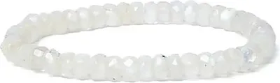Produktbild von Armband Regenbogen Mondstein Facette AA elastisch -- 0,6 cm kaufen