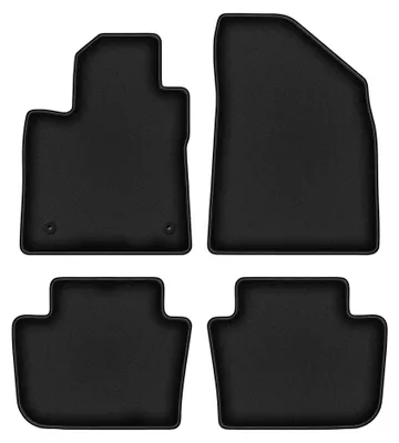 Productafbeelding van Velours automatten voor MG 4 vanaf 2022 (hatchback) – 4-delig, zwart, op maat – Wielganizator DURBAN