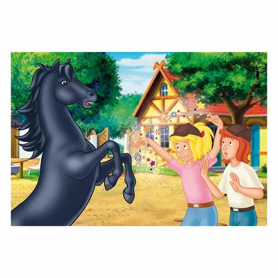 Produktbild von 100 Teile Schmidt Spiele Kinder Puzzle Bibi & Tina Der wilde Hengst 56078