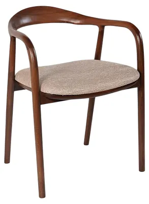 Immagine prodotto di Sedia con braccioli marroni Sedie in tessuto Sedie imbottite eleganti Mobili