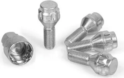Immagine prodotto di MCGARD LoKNoX, set di antifurto per cerchi, cromato, 60°, M12, con attacco a bussola da 17 mm e 19 mm, lunghezza 26,4 mm, compatibile con: BMW Serie 3 Touring (E91), BMW Serie 3 Limousine (E90), BMW Serie 3 Limousine (E46), BMW Serie 1 Hatchback (E87)