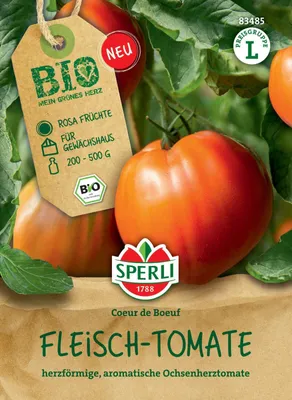 Produktbild von SPERLI Fleisch-Tomate Coeur de Boeuf Solanum lycopersicum 6 Pflanzen