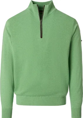 Produktbild von REDMOND Casual Herren Strick-Troyer Comfort Baumwolle Hellgrün 3XL