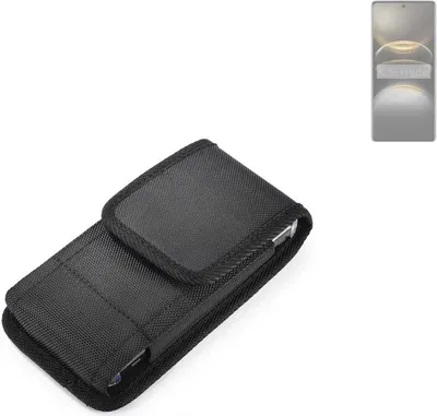 Produktbild von Holster Gürteltasche kompatibel mit Vivo X100 Ultra Holster Gürtel Tasche wasserabweisend Handy Hülle Schutz Hülle Outdoor schwarz K-S-Trade