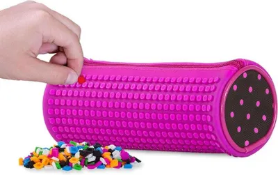 Zdjęcie produktu dla Piórnik na suwak PIXIE CREW z purpurowym panelem