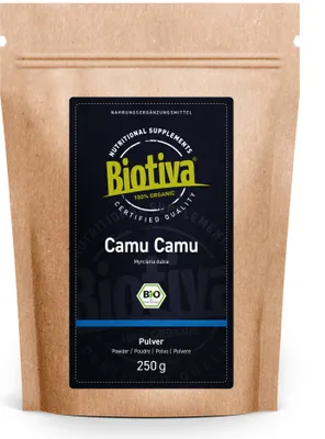 Produktbild von Biotiva Camu Camu Pulver 250g aus biologischem Anbau