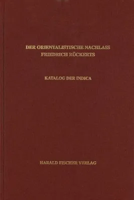 Produktbild von Der orientalistische Nachlass Friedrich Rückerts 24