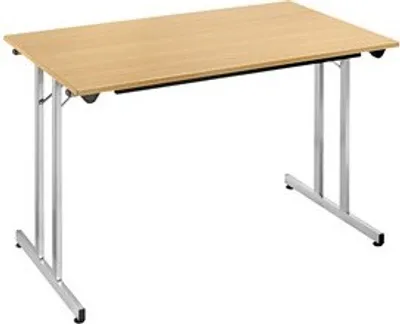 Produktbild von SODEMATUB Mehrzwecktisch buche rechteckig, Vierkantrohr silber, 120,0 x 70,0 x 74,0 cm