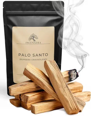 Obrázok produktu pre Palo Santo Vonné Tyčinky 10 cm, 8 Vonných Tyčinek, Prírodné Drevo, pre Aromaterapiu