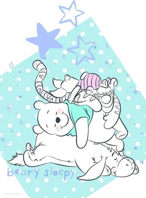 Produktbild von Poster Disney Winnie Puuh – Winnie macht mit seinen Freunden ein Nickerchen 40 cm x 50 cm