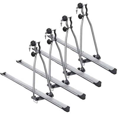 Produktbild von 4x Huggy Fahrradträger Dach Fahrradhalter Dachfahrradträger Fahrrad Halter abschließbar