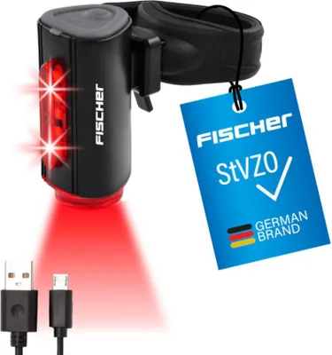 Immagine prodotto di Fanale posteriore a batteria FISCHER TWIN, con illuminazione a terra
