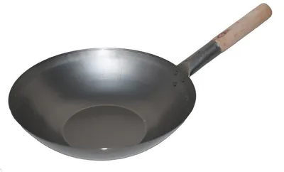 Produktbild von Wok Pfanne 32 cm Ø flacher Boden (Gas) Wokpfanne Gastronomie, AAF Nommel®