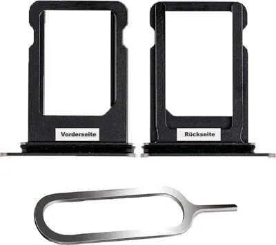 Produktbild von iPHONE X SIM KARTEN HALTER TRAY ADAPTER FACH STECKER SLOT CARD NADEL SPACE GRAU
