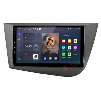 Image de Autoradio DAB+ 9 pouces Android 15 avec CarPlay et Android Auto  Pour Seat Leon 2005-2012, GPS, Wi-Fi, Bluetooth, FM, RDS, SWC, DSP, 2 DIN, 4 cœurs, 2 + 64 Go