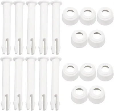 Imagen del producto de Estructuras para piscinas, juego de 10 unidades - Plástico - 60 mm - Adecuadas para piscinas redondas/rectangulares - Resistentes a los rayos UV - Accesorios para piscinas