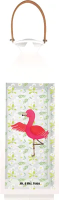 Imagen del producto de Linterna decorativa de flamenco, diseño XL. Ideal para regalo, con forma de pájaro, lámpara colgante, iluminación, color rosa, relajación, para yoguis, linterna de madera, mindfulness, vela decorativa