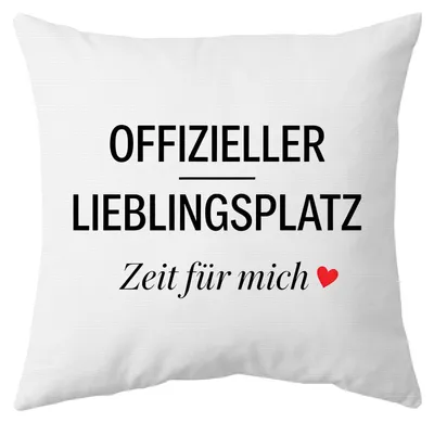Kissenbezug Lieblingsmensch Spruch 45x45 cm 1 St.