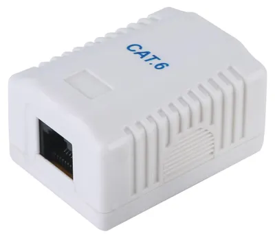 Image de Equip 235213 Equip Aufputzdose Cat6 1xRJ45 UTP RAL 9010 Reinweiß