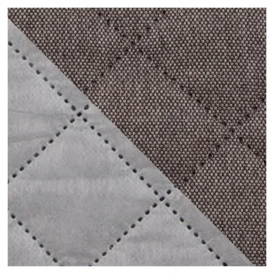 Produktbild von Taschenstoff Sankt Petersburg wattiert und wasserabweisend Dekostoff 50 cm Meterware (Grau meliert)