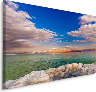 Produktbild von Fabelhafte Canvas LEINWAND BILDER 90x60 cm XXL Kunstdruck Meer Bucht Himmel Wolken