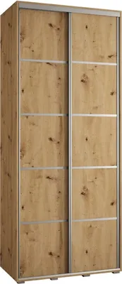 Produktbild von MEBLE KRYSPOL Davos 4 Schrank, zwei Türen - 235,2x100x45 cm - Artisan  Artisan Silber