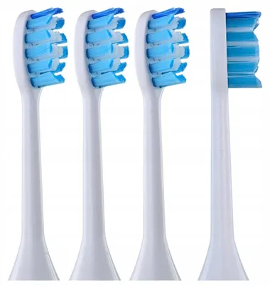 Image de Welcco DeepWhite RoyalWhite Têtes de brosse à dents sonique blanches 4 remplacements