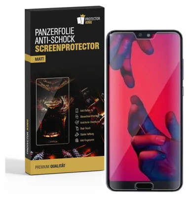 Produktbild von 2x Panzerfolie für Huawei P20 Pro ANTI-SCHOCK Displayschutzfolie Schutzfolie MATT