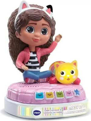 Image de Conteuse Interactive et Lumineuse VTECH Gabby et la Maison Magique, 4 Histoires, 9 Missions, Veilleuse, 3+ Ans
