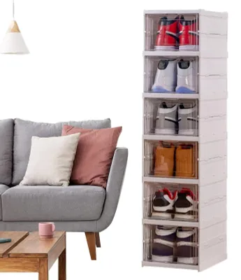 Obrázek produktu pro Průhledné úložné boxy na boty, sada 5 kusů