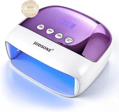 Produktbild von JODSONE UV-LED-Nagellampe, professioneller Gelnagellacktrockner Pro mit 45 LED-Leuchten, automatischer Sensor und 4