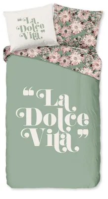 Immagine prodotto di Biancheria da letto "Vita" - Verde - (140x220 cm) - 100% cotone