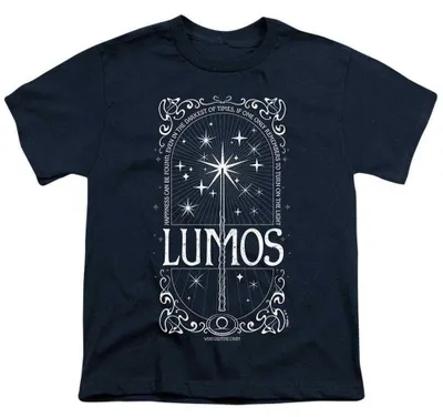 Productafbeelding van Harry Potter - "Lumos: Geluk kun je vinden" T-shirt voor kinderen, model TV41495 (maat 104) (marineblauw)