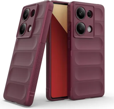 Produktbild von Handy Hülle für Xiaomi Redmi Note 13 Pro Grip Case Cover Schutzhülle Softgrip Farbe: Burgunder Rot