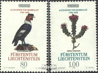 Produktbild von Briefmarken Liechtenstein 1994 Mi 1079-1080 (kompl.Ausg.) gestempelt Europamarken