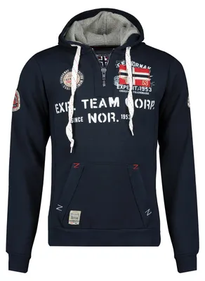 Productafbeelding van Geographical Norway herenhoodie GOPTAINE, donkerblauw, maat L (WT1885H/GN-NAVY)
