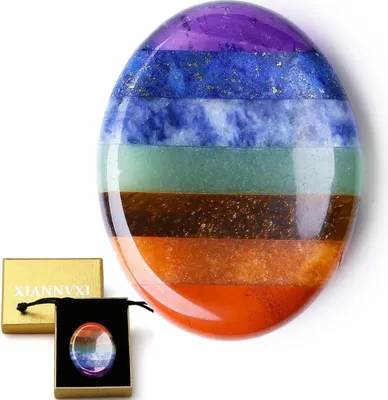 Immagine prodotto di Chakra Cristalli Pietre Pietre della preoccupazione Pietre del pollice Pietre di guarigione Meditazione di sollievo
