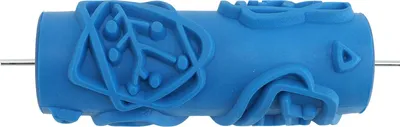 Produktbild von Musterfarbe Roller Weichgummikopf für Wände Decken Dekorative Textur Werkzeug Blau 105y