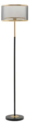Zdjęcie produktu dla Metalowa lampa podłogowa, czarna, 153 cm