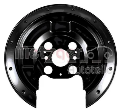 Productafbeelding van METZGER 6115551: Ankerplaat, spatbord, remschijf voor HONDA CIVIC VIII Hatchback (FN, FK), achter links, achter rechts